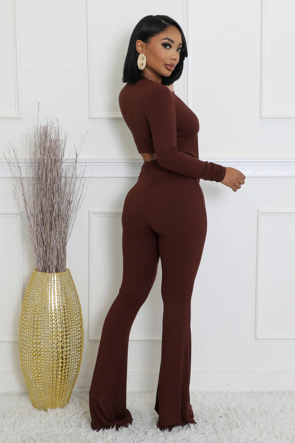 Pretty Brown Pant Set