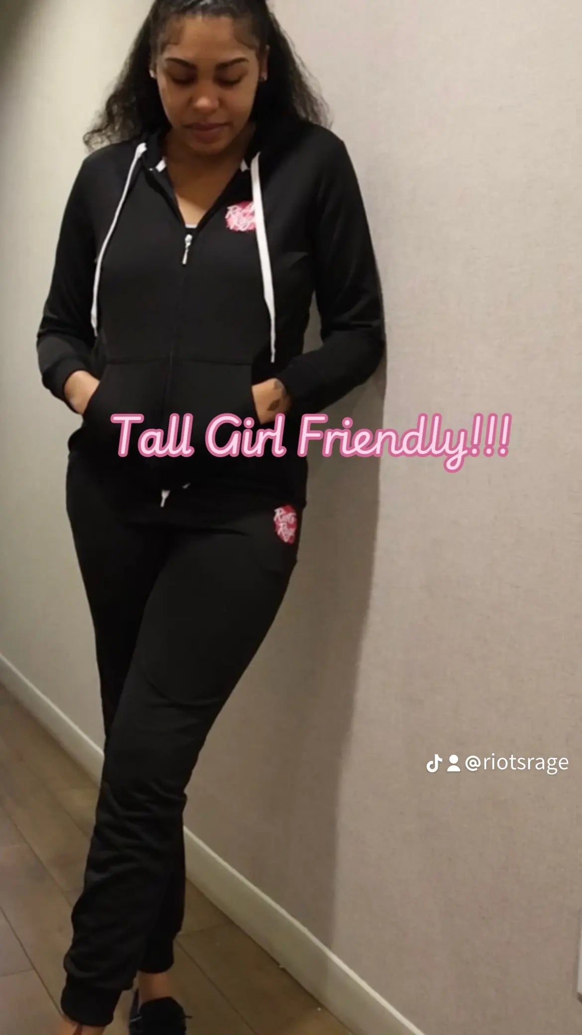 Black Matching Set w/Pink Logo